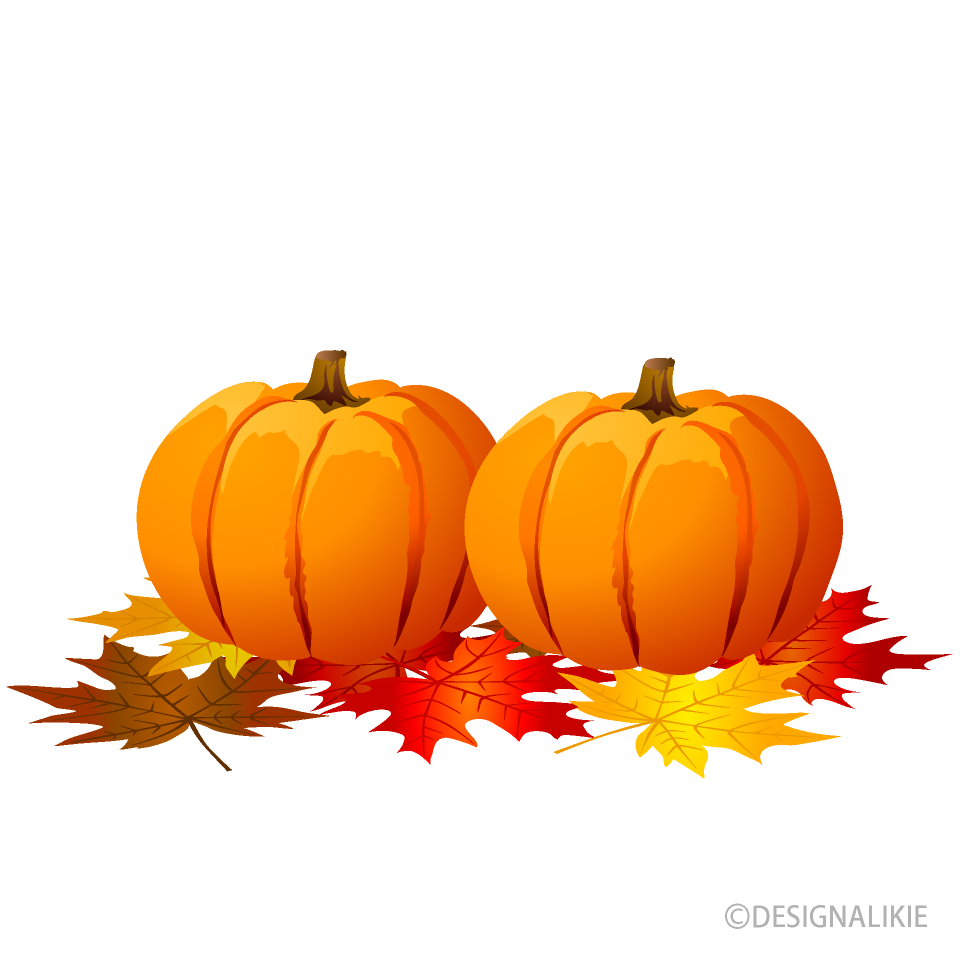 Pumpkins And Autumn Leaves Clip Art Free Png Imageillustoon