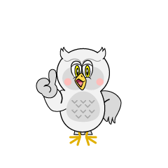 Thumbs up White Owl