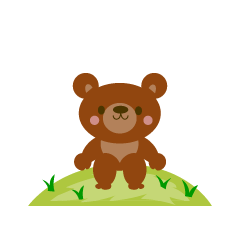 Cute Bear in the Field