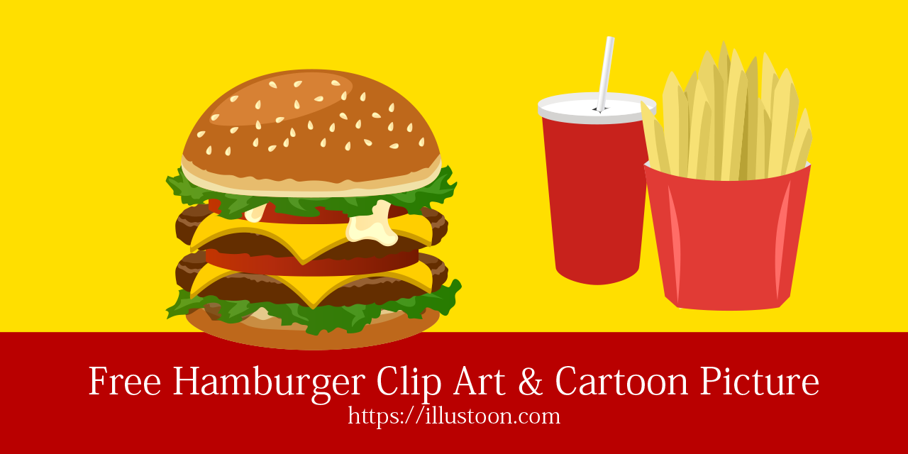 free clipart with burgers and fries