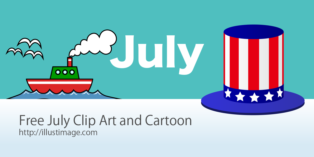 july month clipart