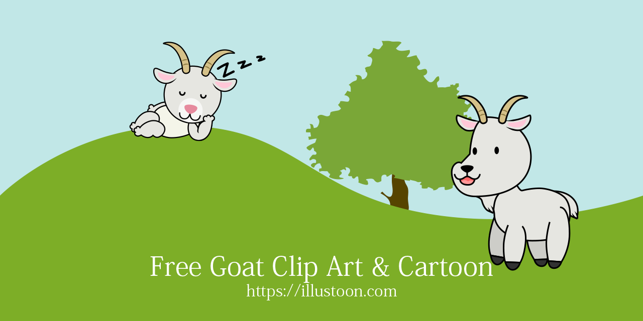 Free Goat Clip Art & Cartoon｜Illustoon