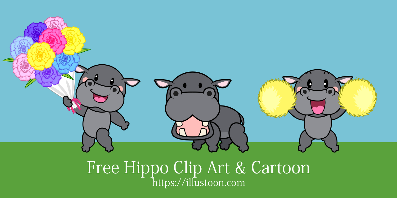 Free Hippo Clip Art & Cartoon