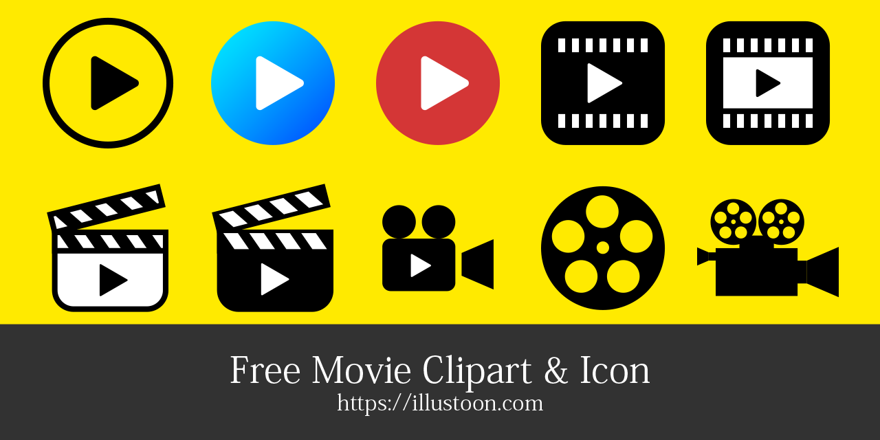 Free Movie Clipart & Icon