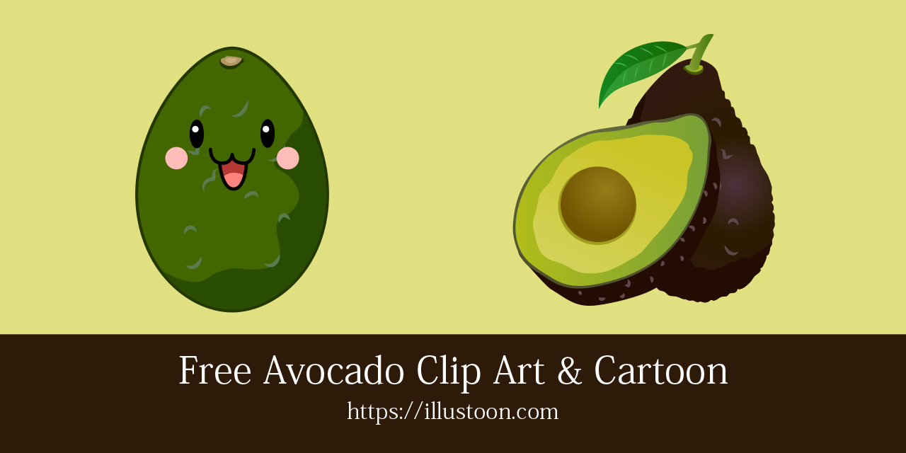 Free Avocado Clipart & Cartoon