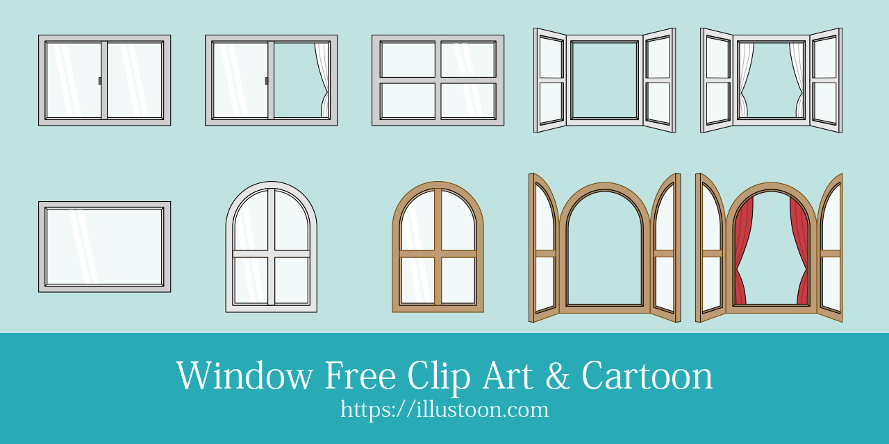 Window Free Clip Art & Cartoon｜Illustoon