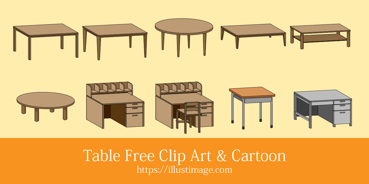 Table Free Clip Art & Cartoon