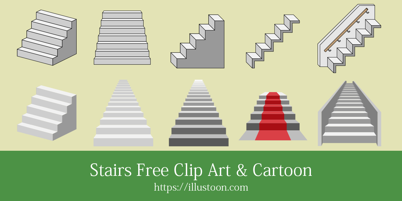 Stairs Free Clip Art & Cartoon