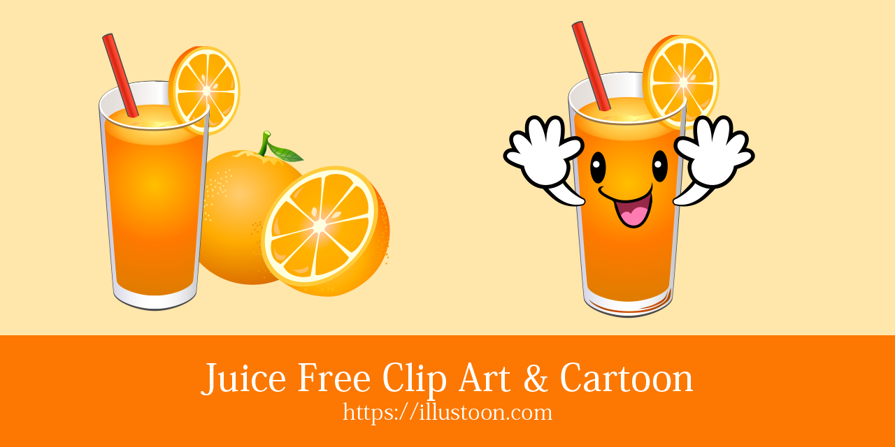 Juice Free Clip Art & Cartoon｜Illustoon