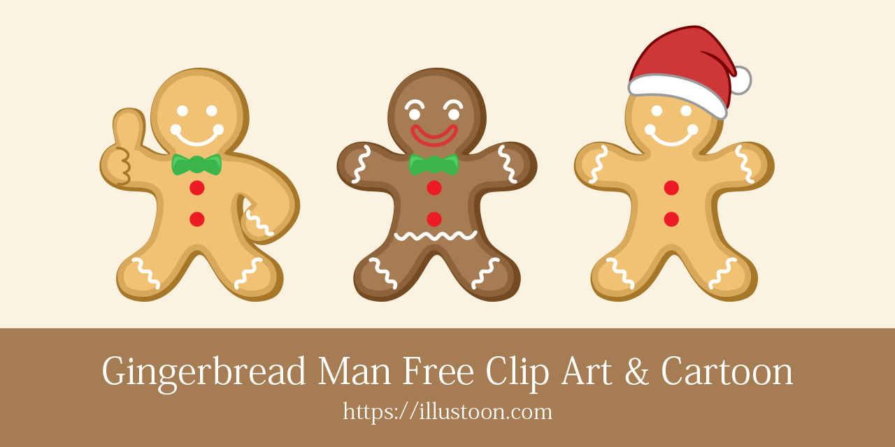 Gingerbread Man Free Clip Art & Cartoon
