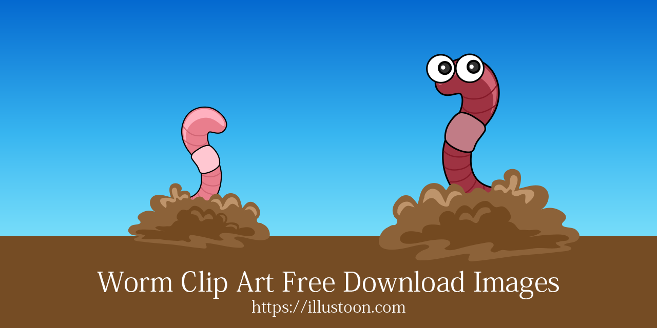 Worm Clip Art & Cartoon Images｜Illustoon