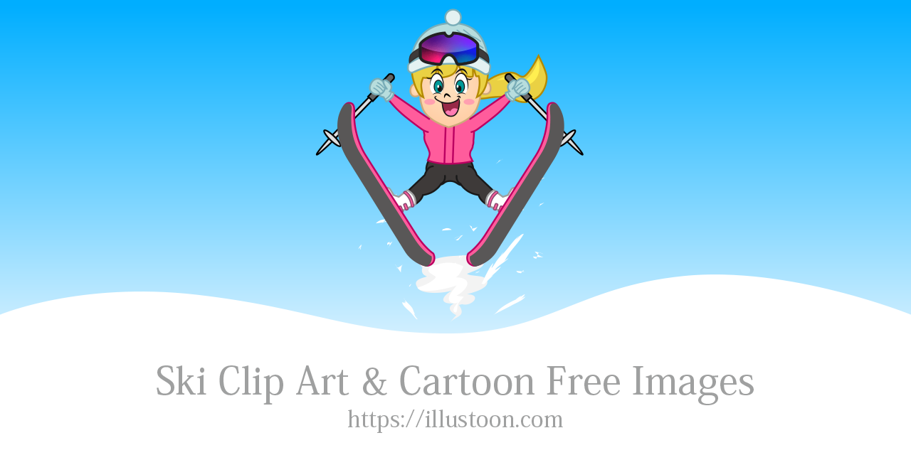 Ski Clip Art & Cartoon Free Images