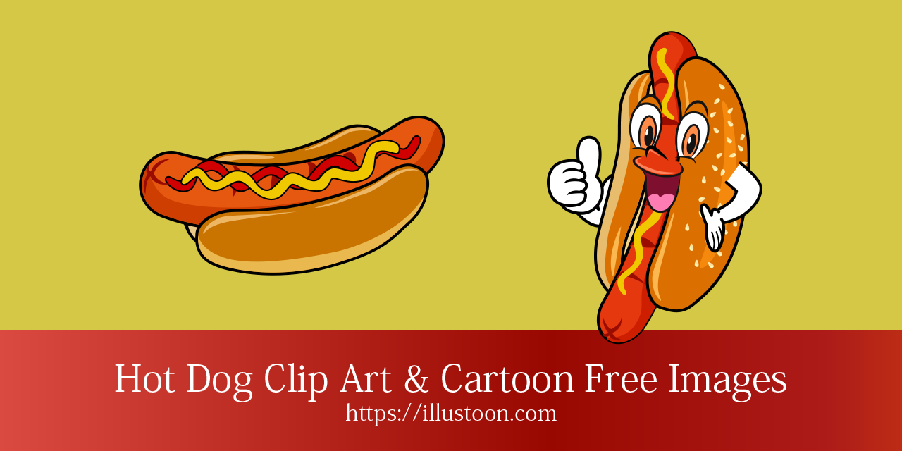 Hot Dog Clip Art & Cartoon Free Images