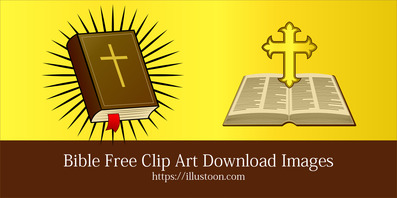 bible and cross clip art
