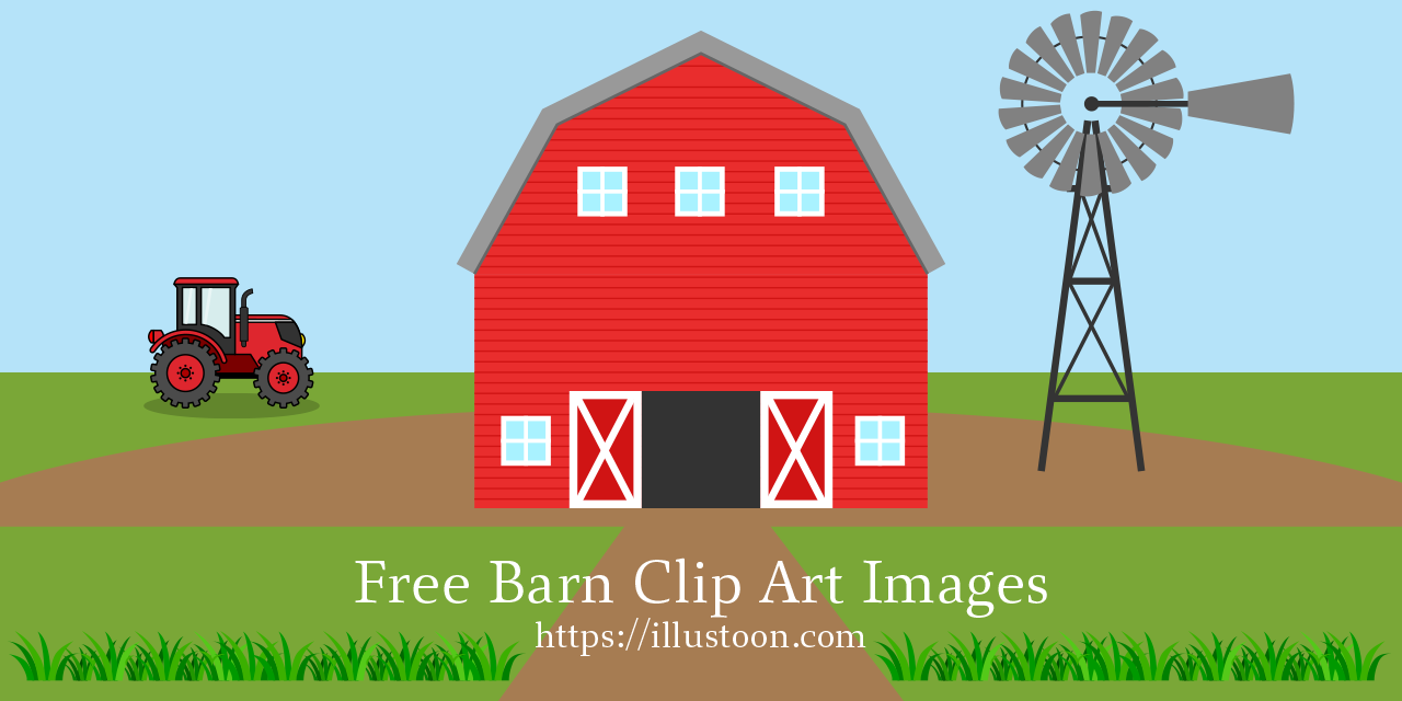 free clipart of a barn