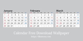 Free 2025 Calendar image for printing and desktop wallpaper