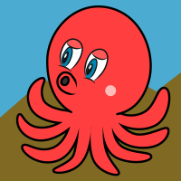 Octopus Cartoon Clipart