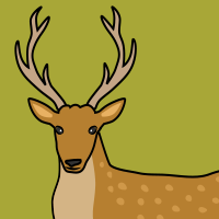 Deer Cartoon Clipart