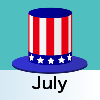 July Clipart & Catoon