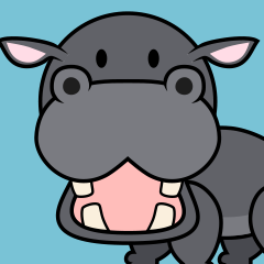 Hippo Cartoon Clipart