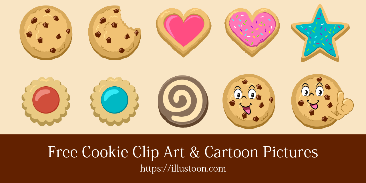 Dibujos animados gratis de imágenes de cookies
