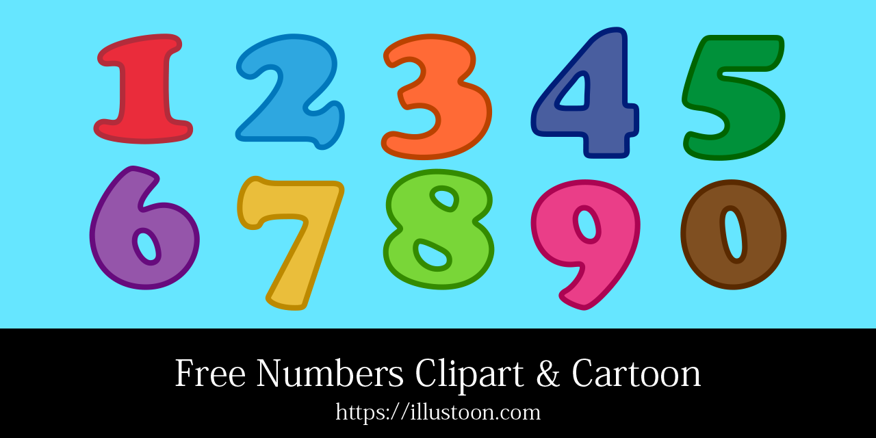 Free Numbers Clipart & Cartoon