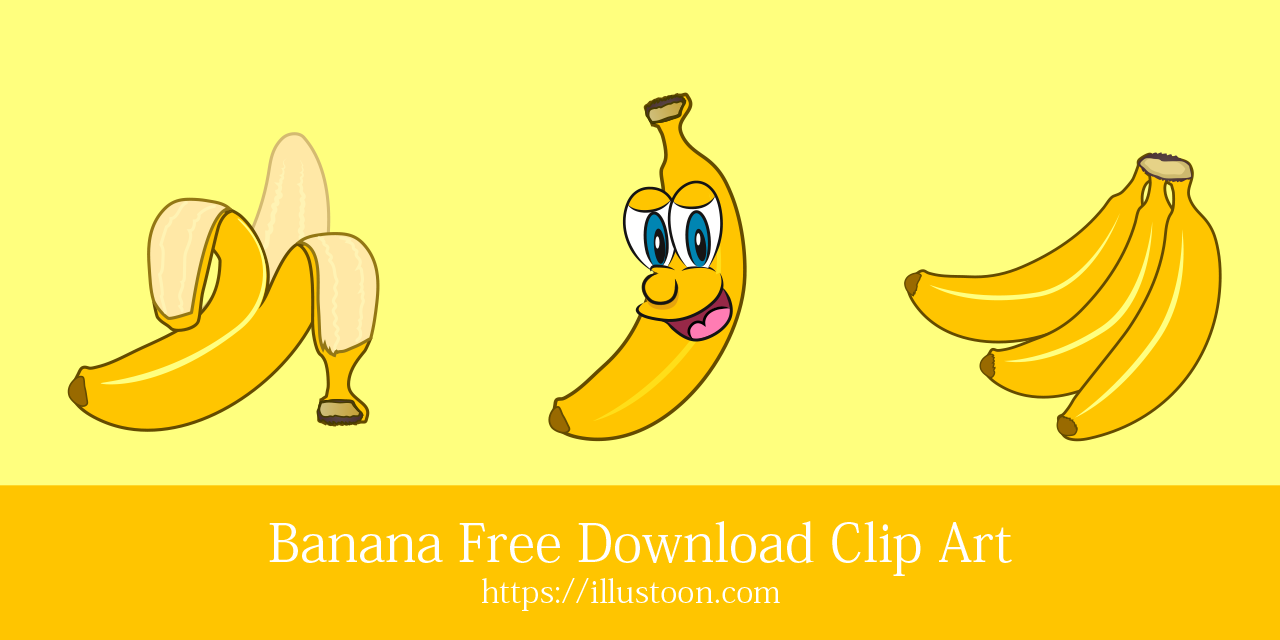 Dibujos animados de plátano gratis