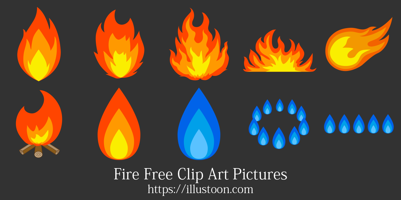 Dibujos animados de fuego gratis｜Illustoon