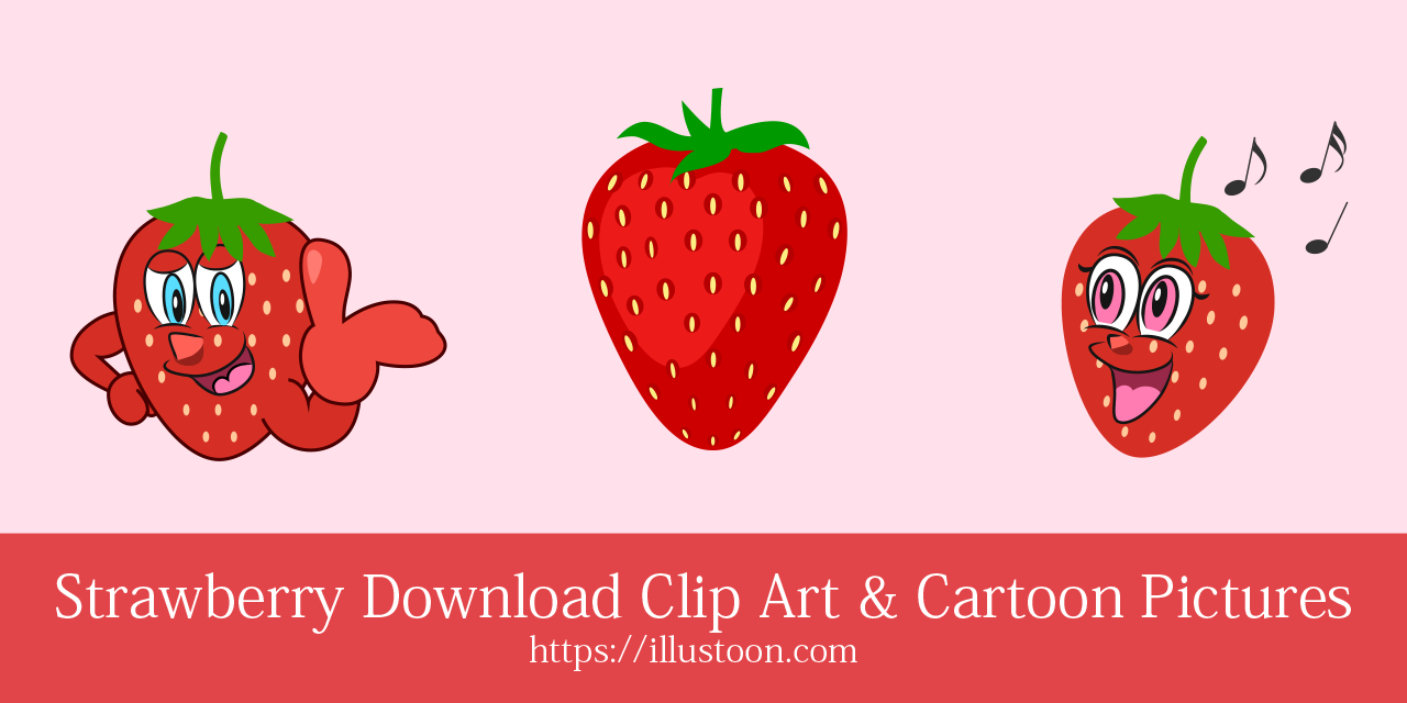 Dibujos animados de fresa gratis｜Illustoon