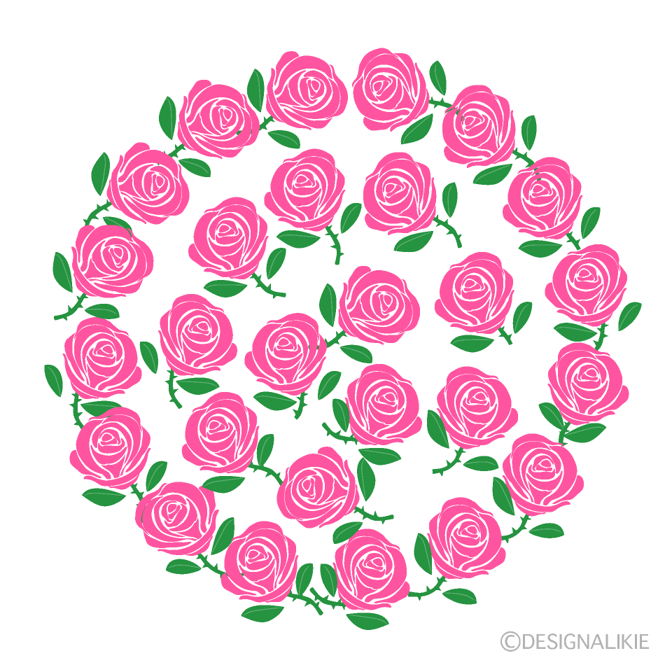 Pink Rose Circle