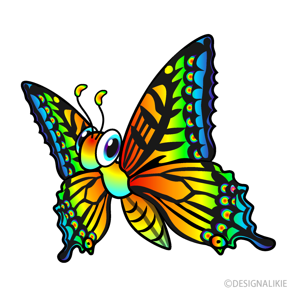 Flying RainbowButterfly