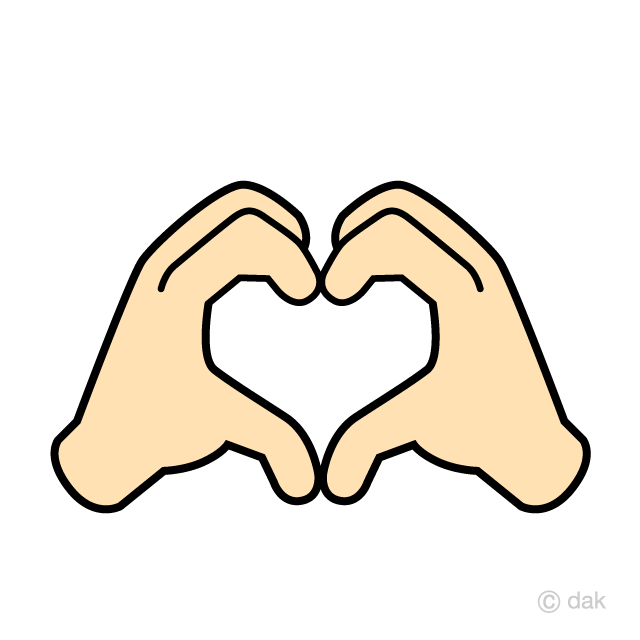Signo de manos de corazón de amor Gratis Dibujos Animados Imágene｜Illustoon  ES