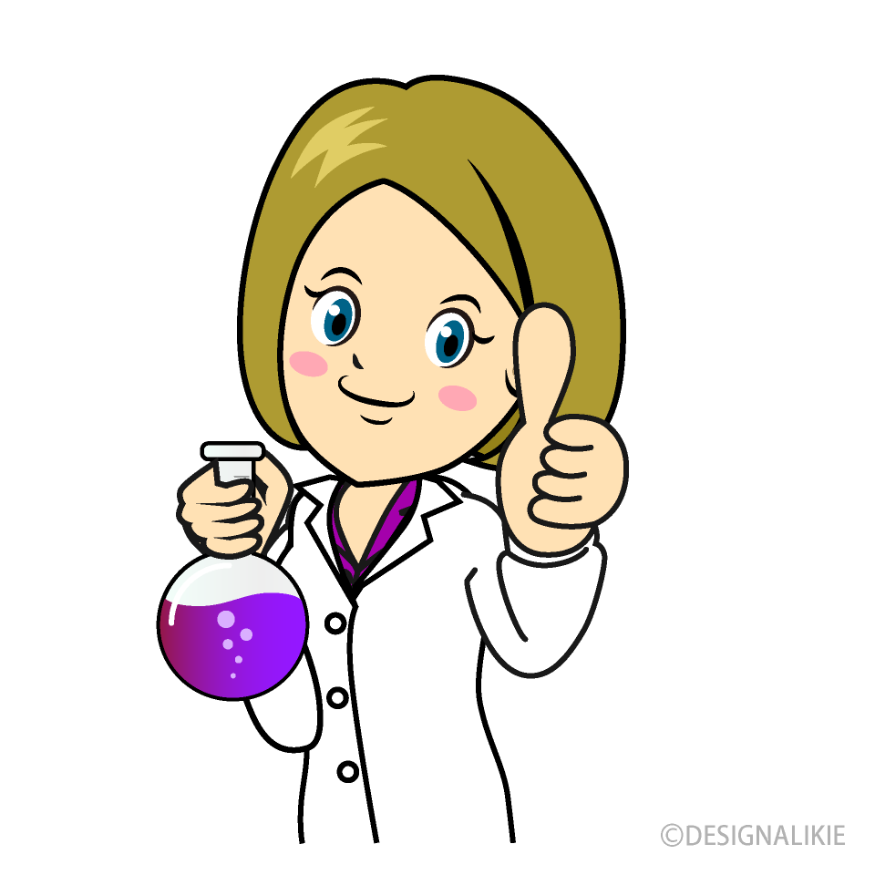 Thumbs up Female Scientist