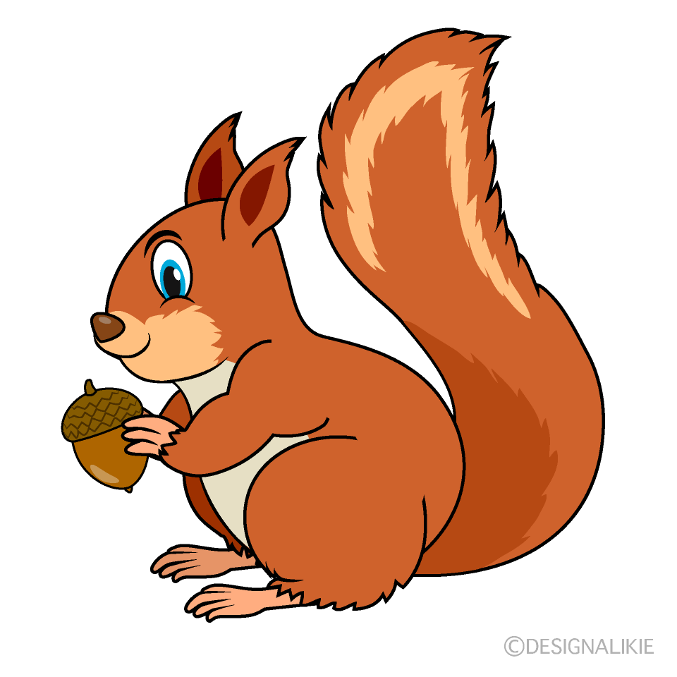 Squirrel with Acorn Side