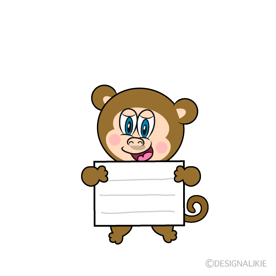 Monkey with Guide Board