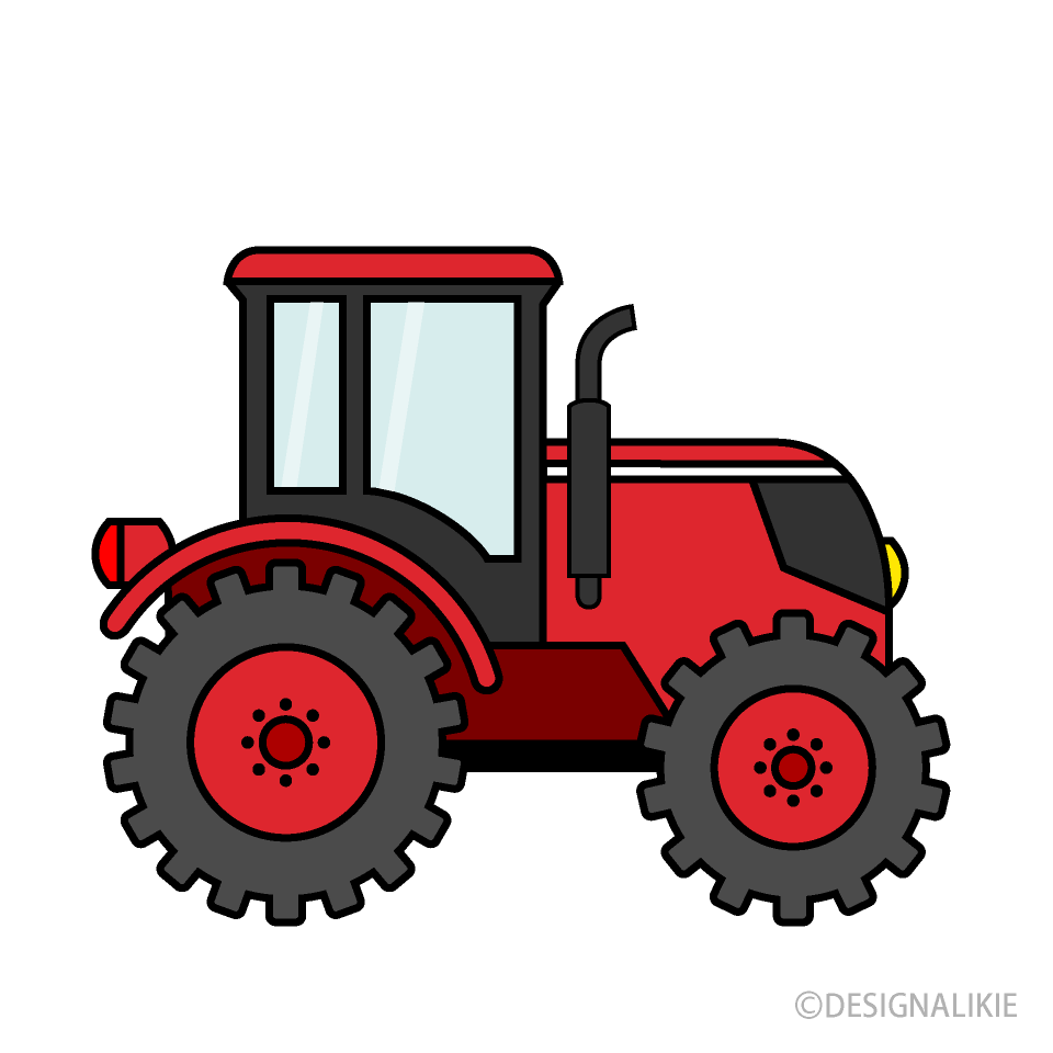 Red Tractor Clip Art Free PNG Image｜Illustoon