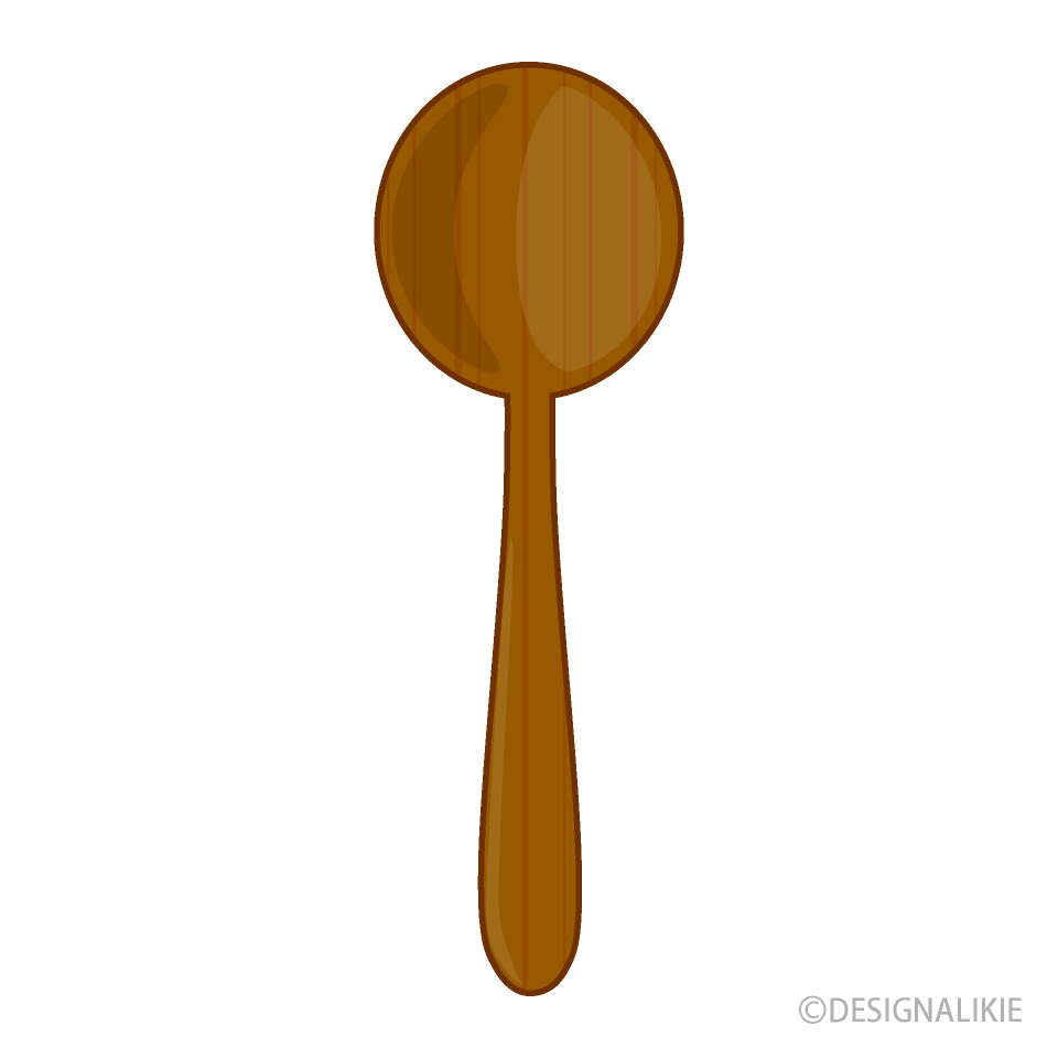 Brown Wood Spoon