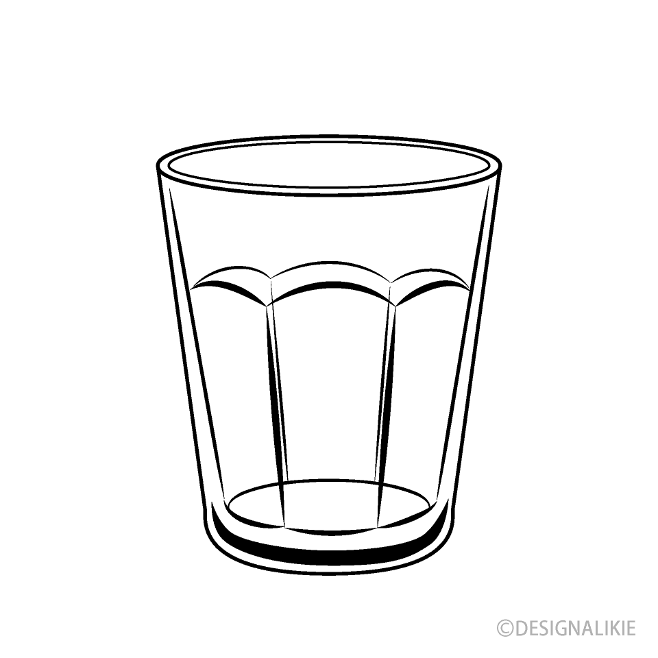 Glass Black And White Free PNG Image Illustoon