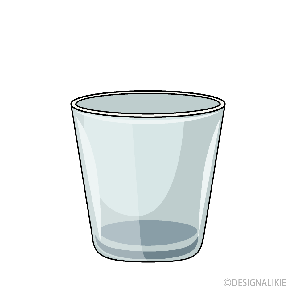Drawing Short Glass Cup