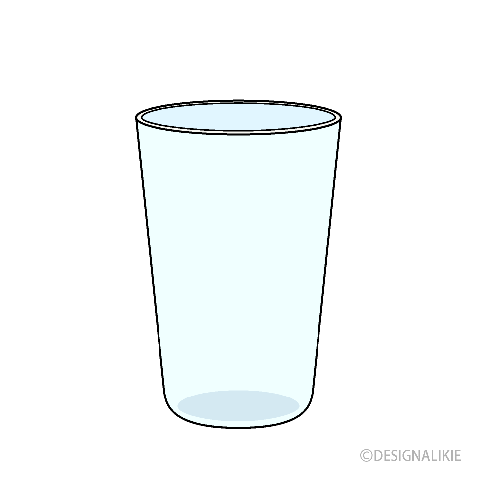 Simple Drawing Glass Cup