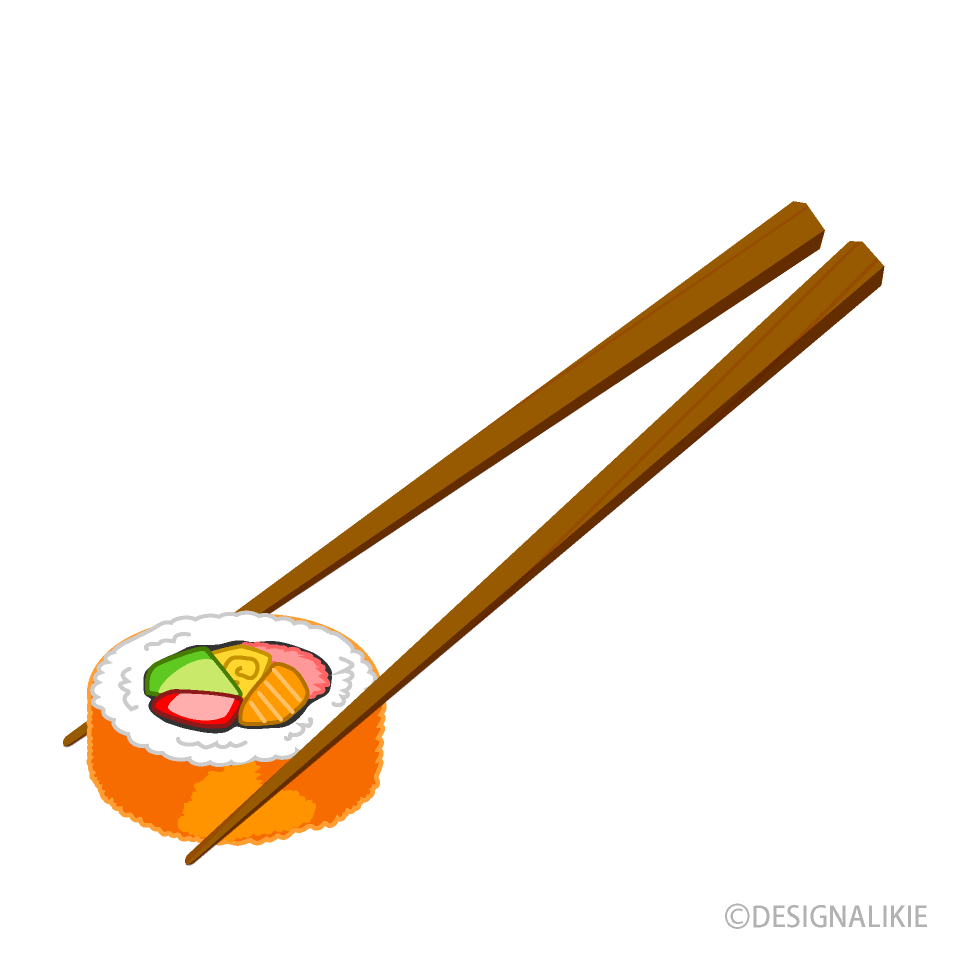 California Roll with Chopsticks