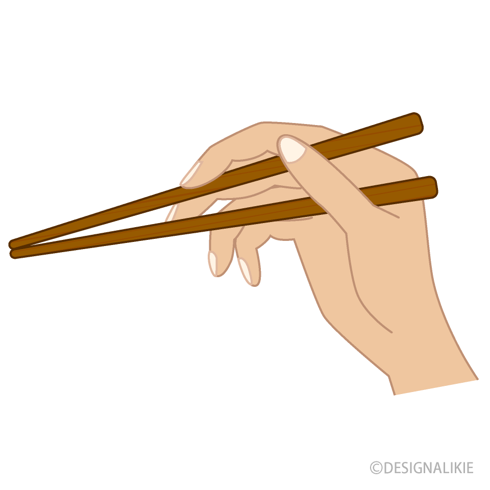 Wood Chopsticks in Hand