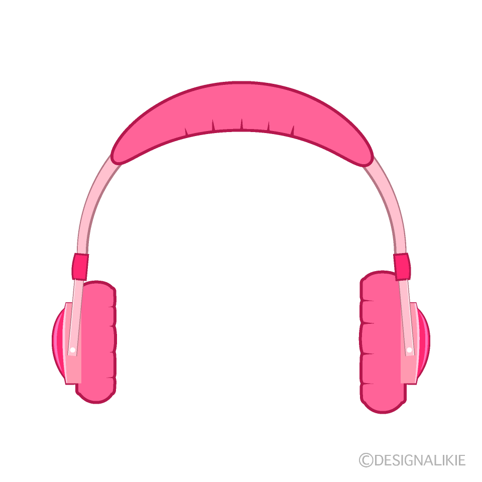 pink headphones png