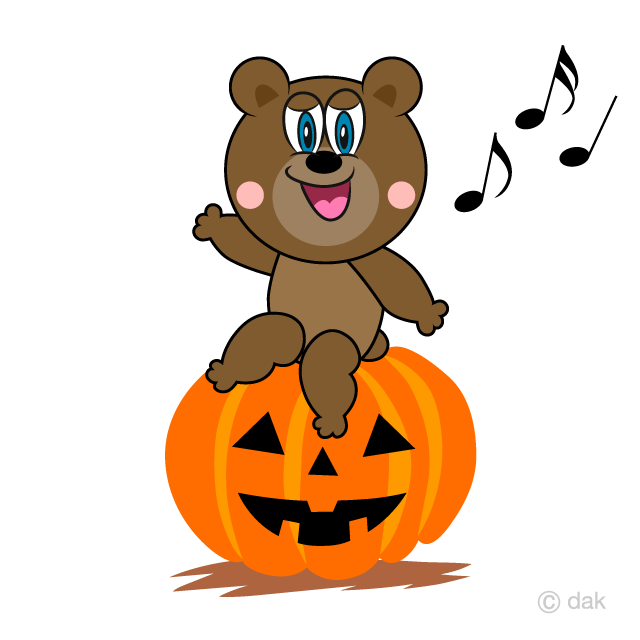 Halloween pumpkin and Bear