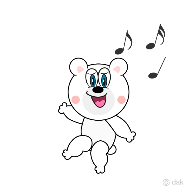 Oso polar bailando Gratis Dibujos Animados Imágene｜Illustoon ES