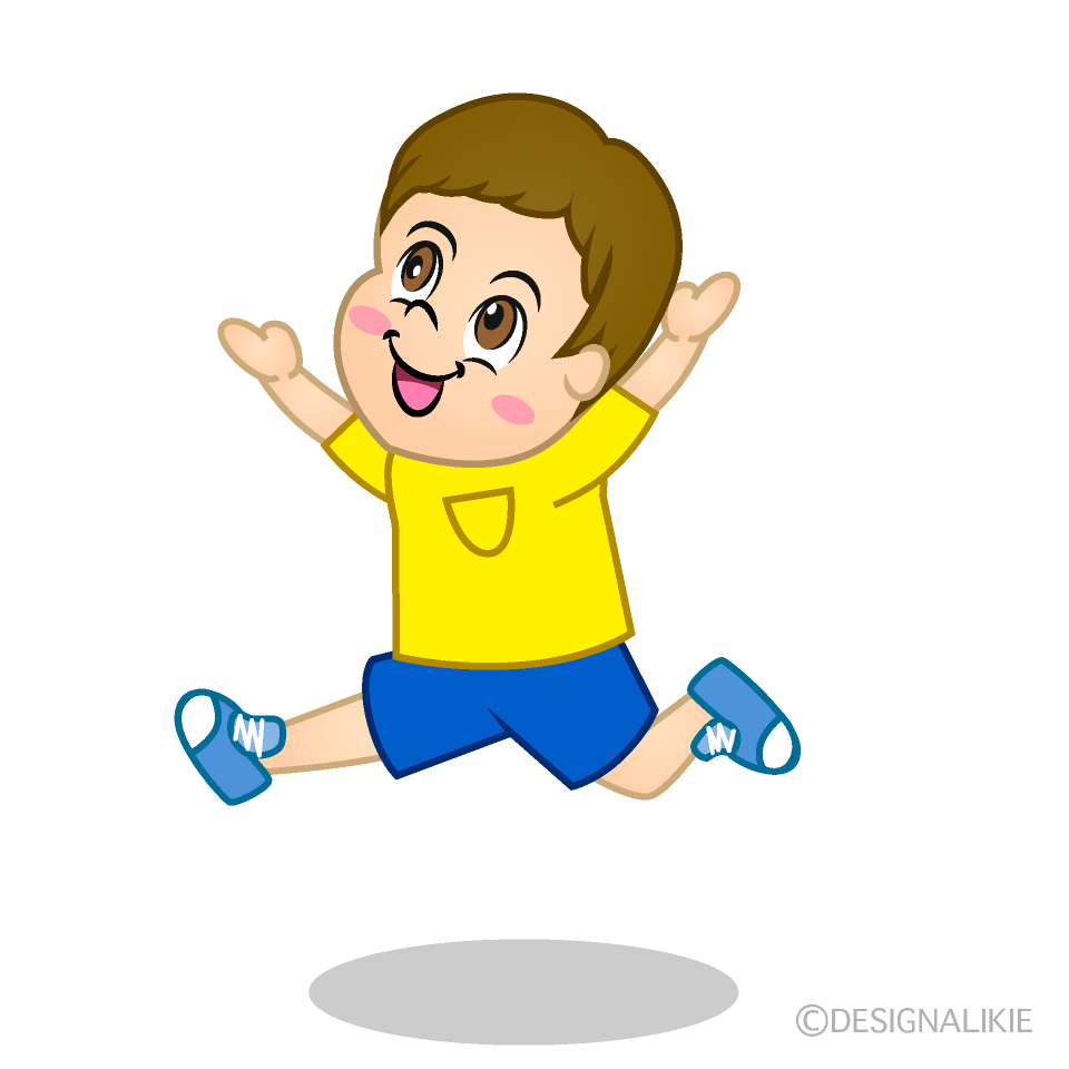 Walking Boy Cartoon Free PNG Image｜Illustoon