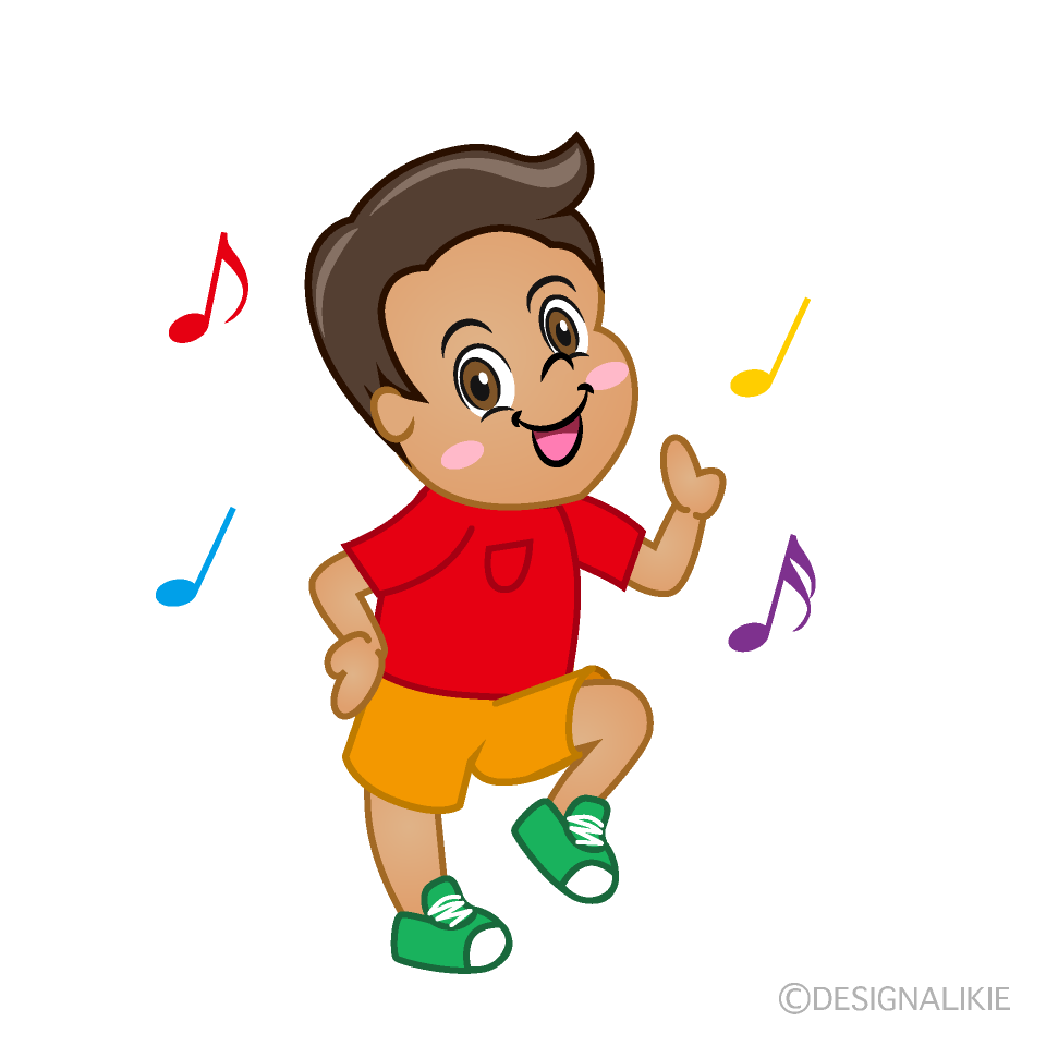Dancing Boy Cartoon Free PNG Image｜Illustoon