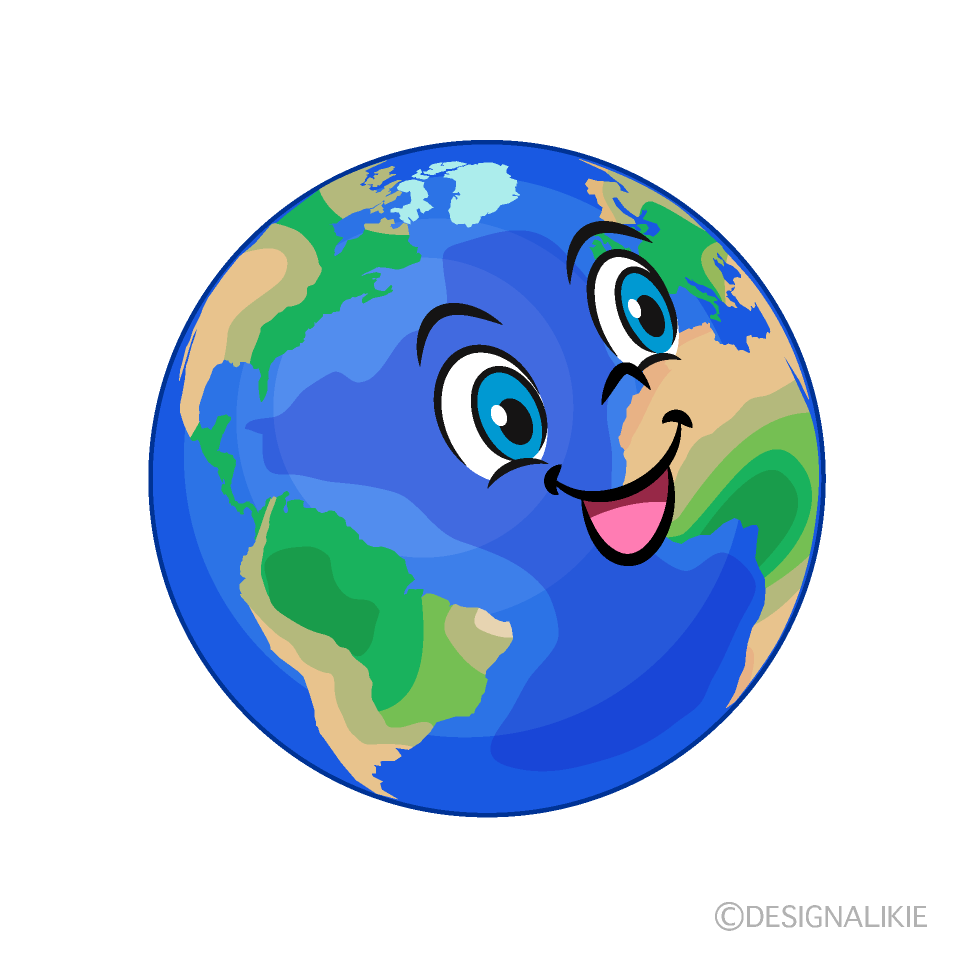 Earth Cartoon Free PNG Image｜Illustoon