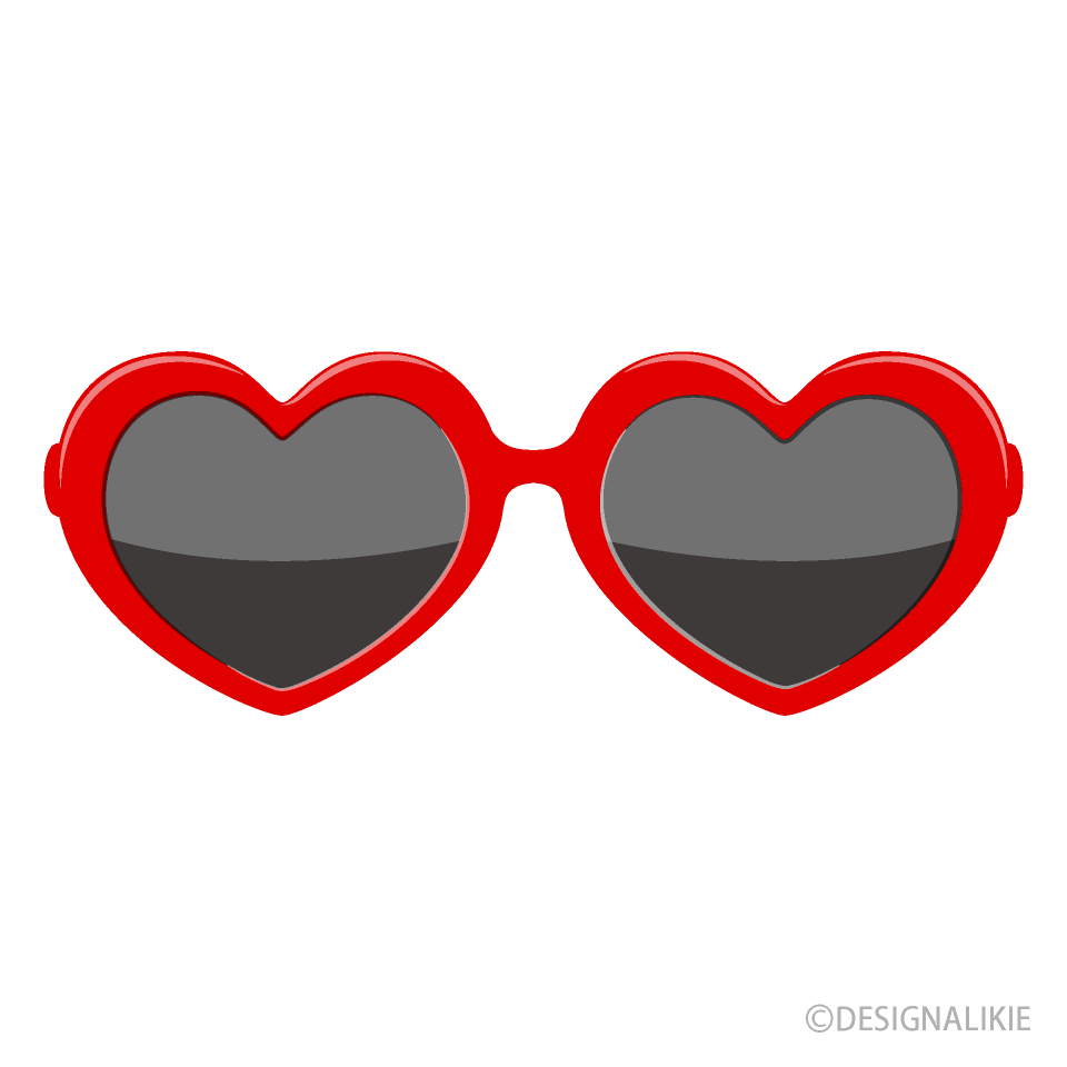 Gafas de Sol con Corazón Rojo