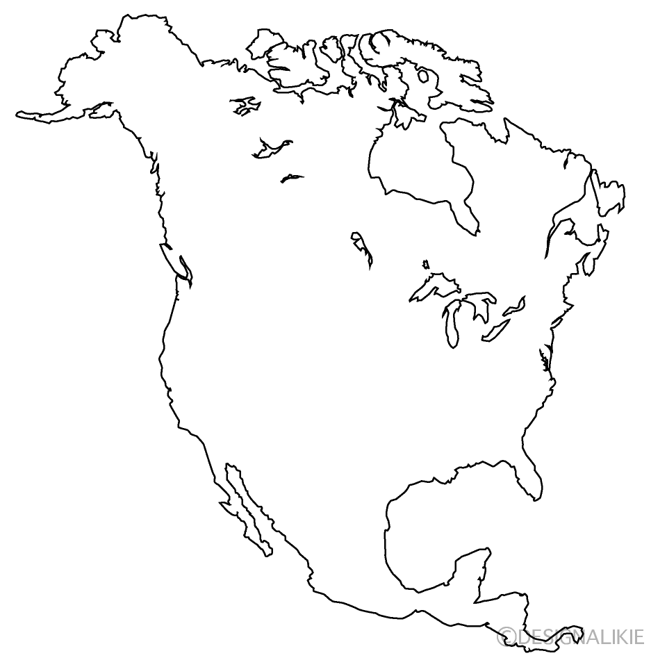 Mapa de América del Norte